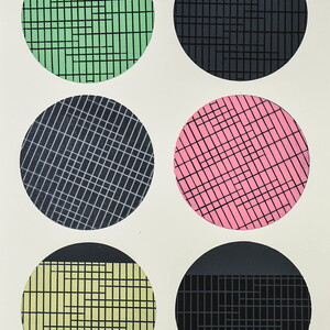 Peter Angerer: Systems, 2020, 101 Grafiken (Hochdruck, Flachdruck, Zeichnung, Schablonenschrift), je 70x50cm, Unikate 