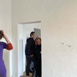Eröffnung der Ausstellung: 'SISTERS OF THE LABYRINTH' von Renate Kordon und Tamara Friebel, KULTUM Graz, 2. März 2024. Foto: KULTUM/Johannes Rauchenberger