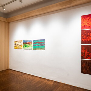 Ausstellungsansichten: 'Im Bann (s)einer großen Erzählung: Josef Fink (1941–1999), KULTUM Graz, 28.2.–19.4.2025 Kurator*in: Elisabeth Koller, Johannes Rauchenberger