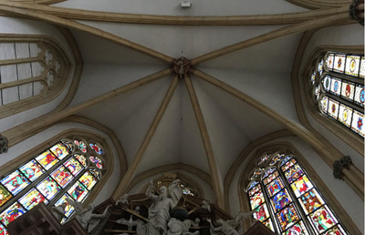 Maria am Leech, Graz, Chor, östlicher Schlussstein,1280-1293
