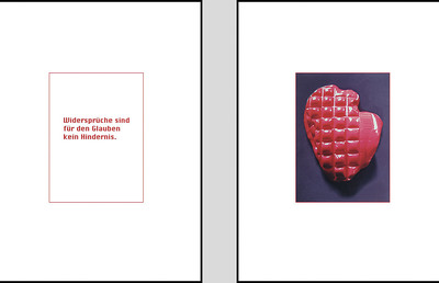 Anna und Bernhard Johannes Blume (geb. 1938 in Bork/Westfalen, gestorben 2020 in Köln / geb. 1938 in Dortmund, gestorben 2011 in Köln) 'Prinzip Grausamkeit', 2004, 70-teilige Serie, Polaroids und Texte nach Clemens Rosset, gerahmt, 73x53 cm, KULTUMde