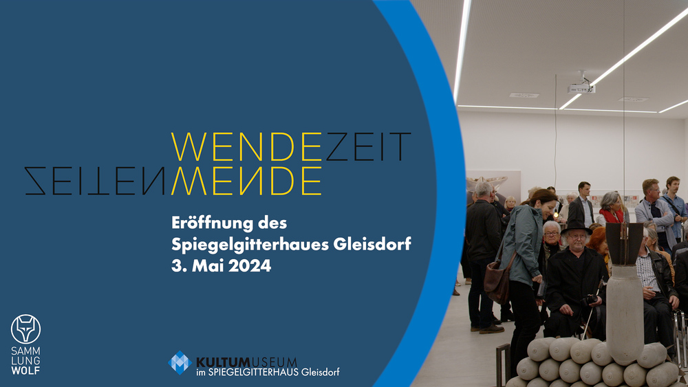 Eröffnung des Spiegelgitterhauses Gleisdorf (Sammlung Wolf) durch Bürgermeister Christoph Stark, Landeshauptmann Christopher Drexler und Diözesanbischof Wilhelm Krautwaschl.Laudatio: Walter Prügger,Einführung in die Ausstellung 'WENDEZEITEN/ZEITENW