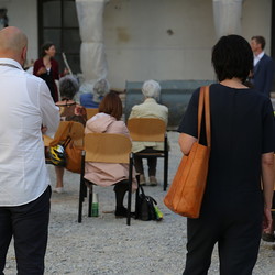 Ausstellungseröffnung, EINATMEN - AUSATMEN, 2. Juni 2021, Foto: KULTUM