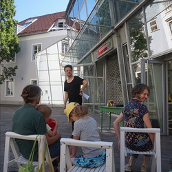 Denn das Lama kennt kein Drama, Buchpräsentation und Workshop, Christine Kastl. 