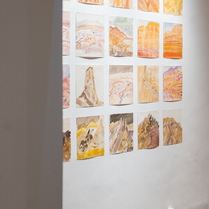 Ausstellungsansichten: 'Im Bann (s)einer großen Erzählung: Josef Fink (1941–1999), KULTUM Graz, 28.2.–19.4.2025 Kurator*in: Elisabeth Koller, Johannes Rauchenberger