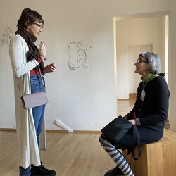 Ausstellungsführung mit Tamara Friebel. Foto: KULTUM/ J. Rauchenberger