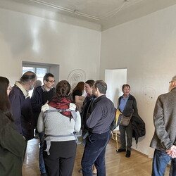 Eröffnung der Ausstellung: 'SISTERS OF THE LABYRINTH' von Renate Kordon und Tamara Friebel, KULTUM Graz, 2. März 2024. Foto: KULTUM/Johannes Rauchenberger