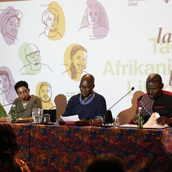 'language crosses borders': Tage der afrikanischen Literaturen: KULTUM Graz und Kunsthaus Graz, 5.?7. Mai 2023  Er?ffnung am Freitag, 5. Mai im KULTUM