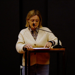 Doppelte Gäste: Thomas Ballhausen und Ferdinand Schmatz – 500 mg Orpheus Forte. | 17. November 2023 | Einführung: Barbara Rauchenberger  | Moderation des Gesprächs: Helwig Brunner. Foto: J. Rauchenberger