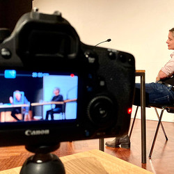 Der doppelte Gast: Thomas Ballhausen - Helwig Brunner. 'Das Mädchen Parzifal ist nicht von gestern'. Moderation: Barbara Rauchenberger. KULTUM, 26.9.2020, Foto: KULTUM/Andrea Hopper