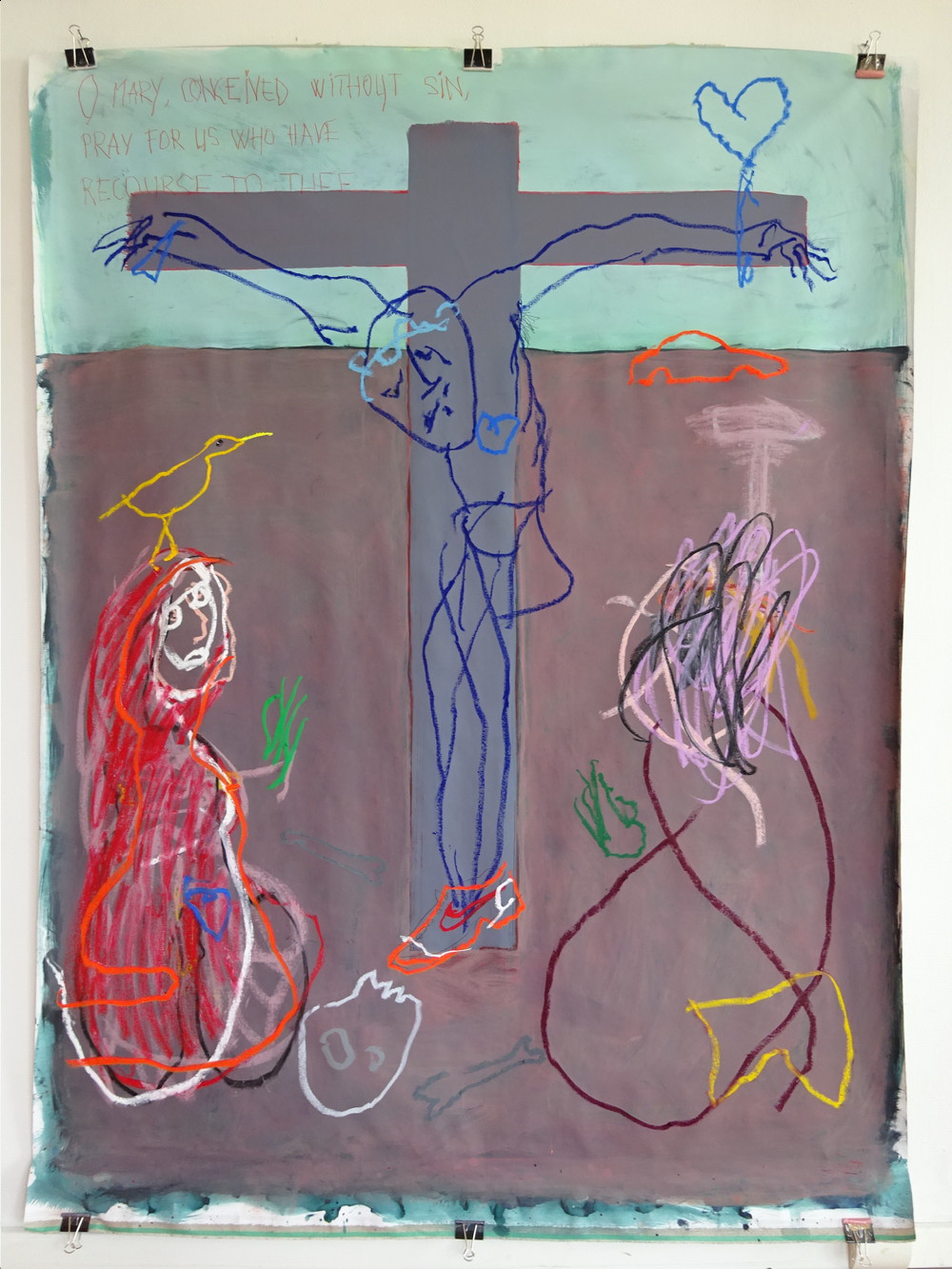 Guillaume Bruère, 28.03.2017 Acryl und Ölkreide auf Leinwand Acrylic and oil crayons on canvas200x150 cm