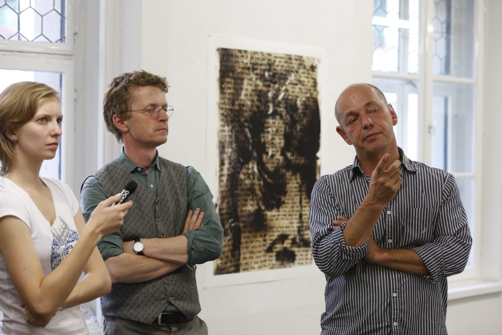 Eröffnung der Ausstellung: Shimon Lev: OBJECTS OF MEMORY, 18. Juni 2014, Kurator: Johannes Rauchenberger, Foto: Clemens Nestroy