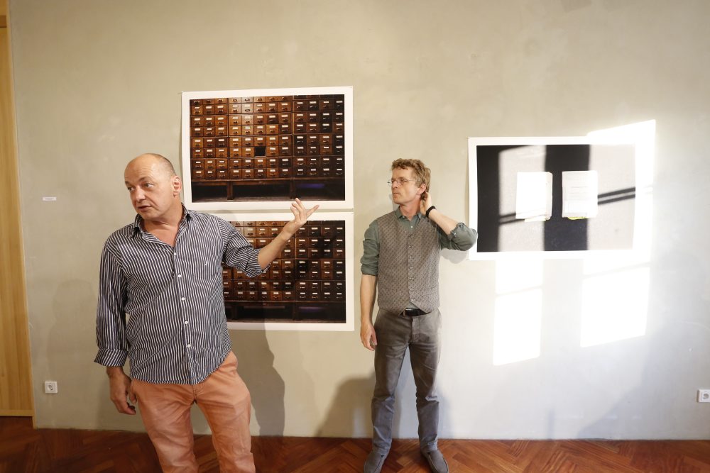 Eröffnung der Ausstellung: Shimon Lev: OBJECTS OF MEMORY, 18. Juni 2014, Kurator: Johannes Rauchenberger, Foto: Clemens Nestroy