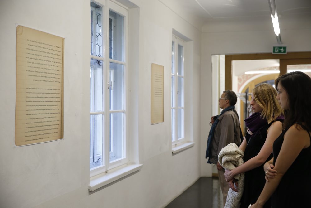 Eröffnung der Ausstellung: Shimon Lev: OBJECTS OF MEMORY, 18. Juni 2014, Kurator: Johannes Rauchenberger, Foto: Clemens Nestroy