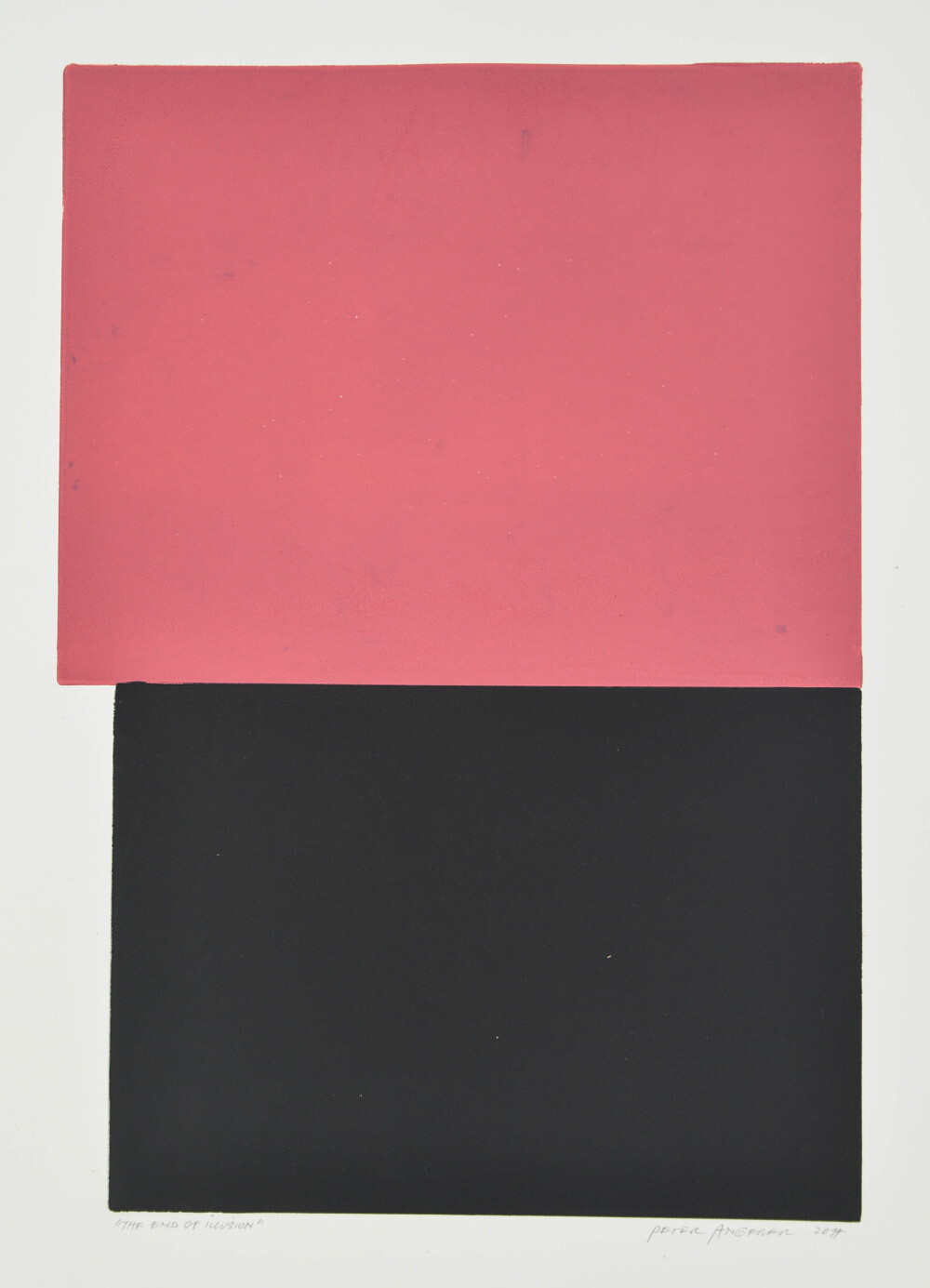 Peter Angerer: „Die Erfindung der Realität“, 2017, Grafikserie/Unikate, 10 Arbeiten, Monotypie, Elementendruck, Text, Zeichnung, je 59,4cm x 42cm