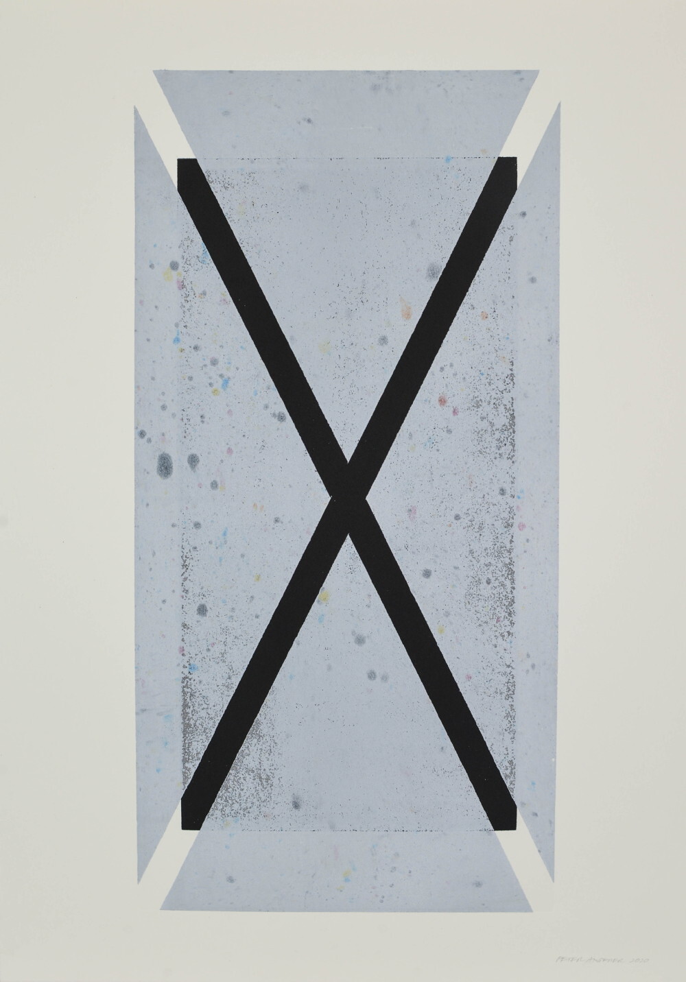 Peter Angerer: „Öffnungen“, 2020,Grafikunikate (Flachdruck), Papierformat je 59,4 x 42cm