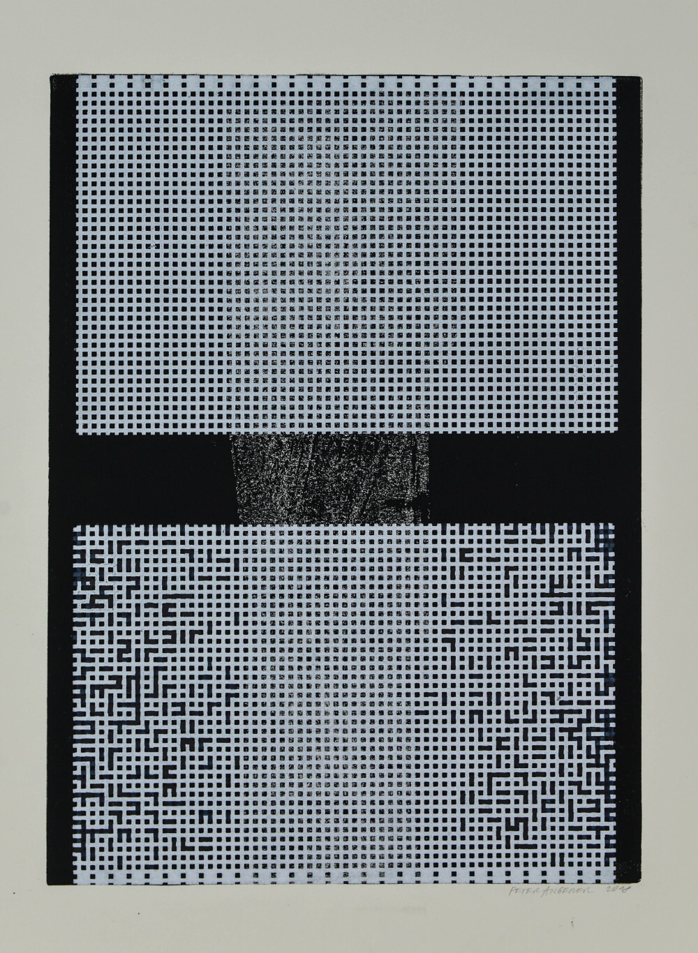 Peter Angerer: UNVERFÜGBARKEIT, 2019, Grafikunikate