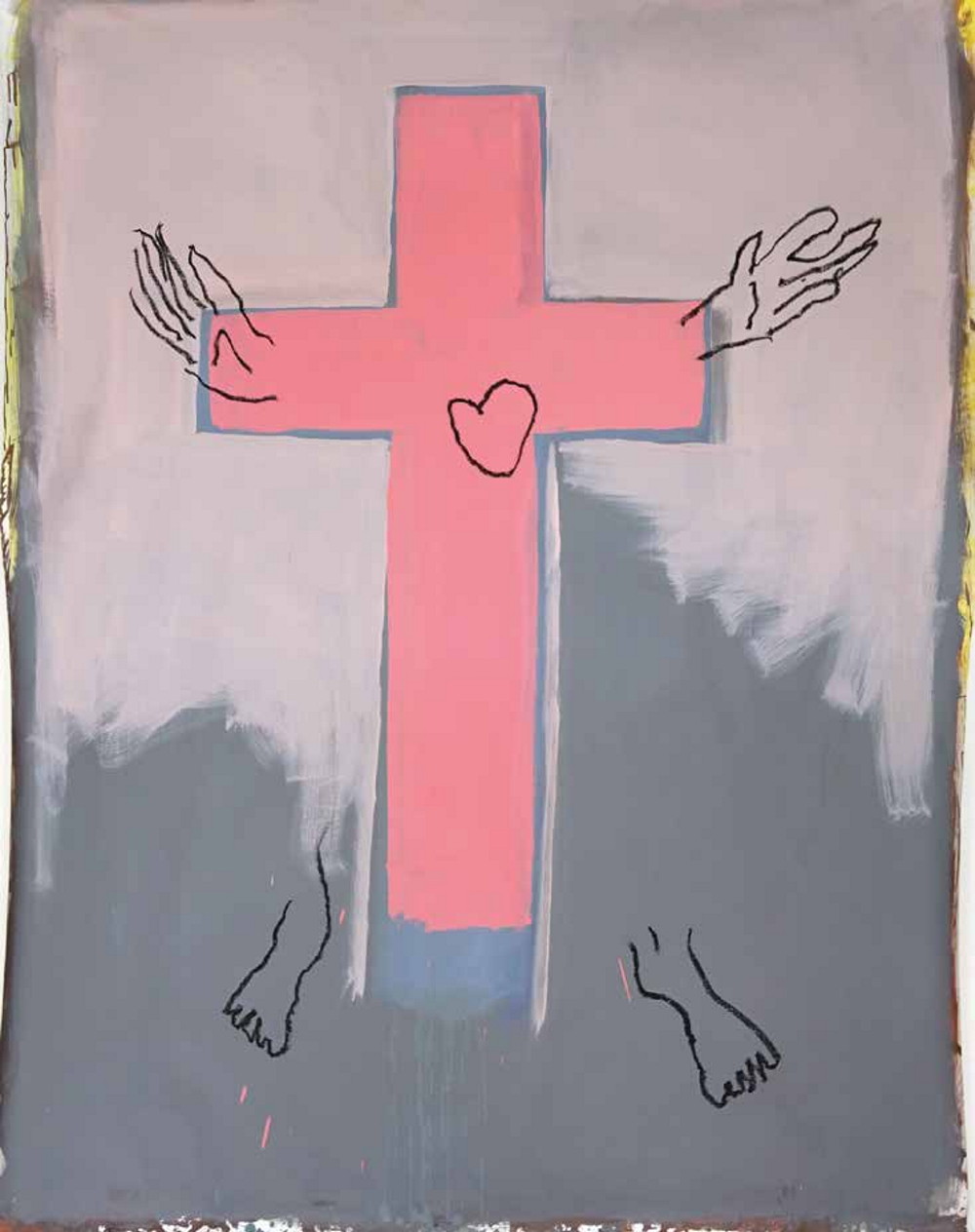 Guillaume Bruère,  10.03.2017 Acryl und Ölkreide auf Leinwand Acrylic on canvas200x150 cm